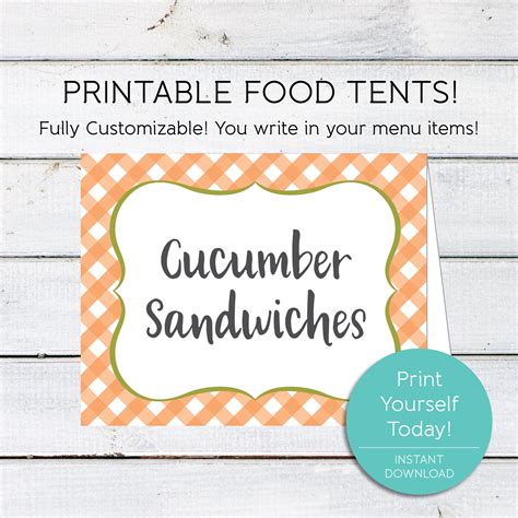 Food Tent Template